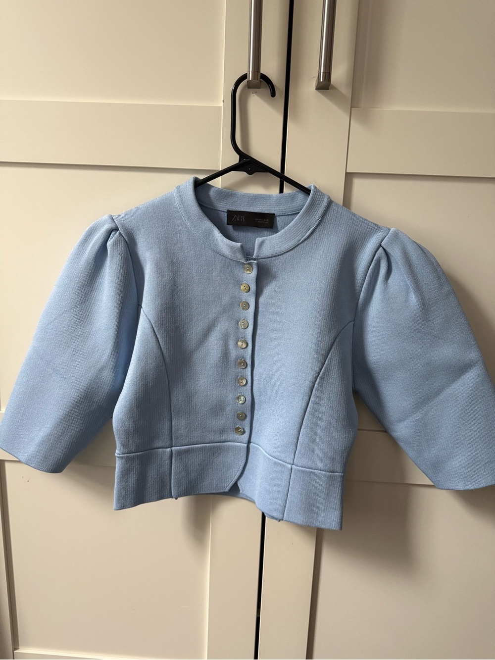 Zara women Blue Jacket/Top
